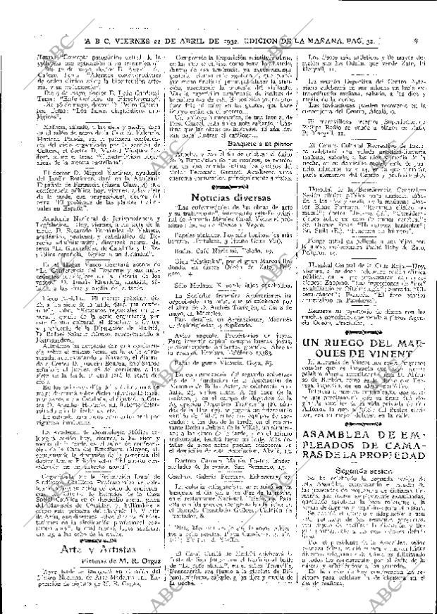 ABC MADRID 22-04-1932 página 32