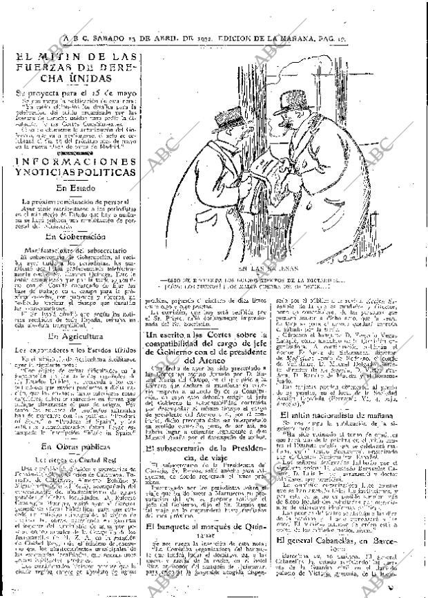 ABC MADRID 23-04-1932 página 19