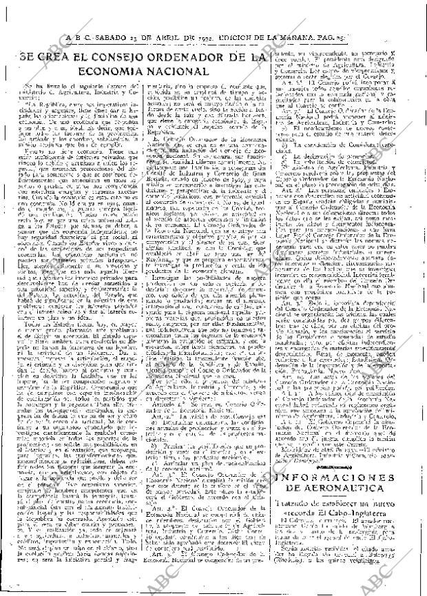 ABC MADRID 23-04-1932 página 25