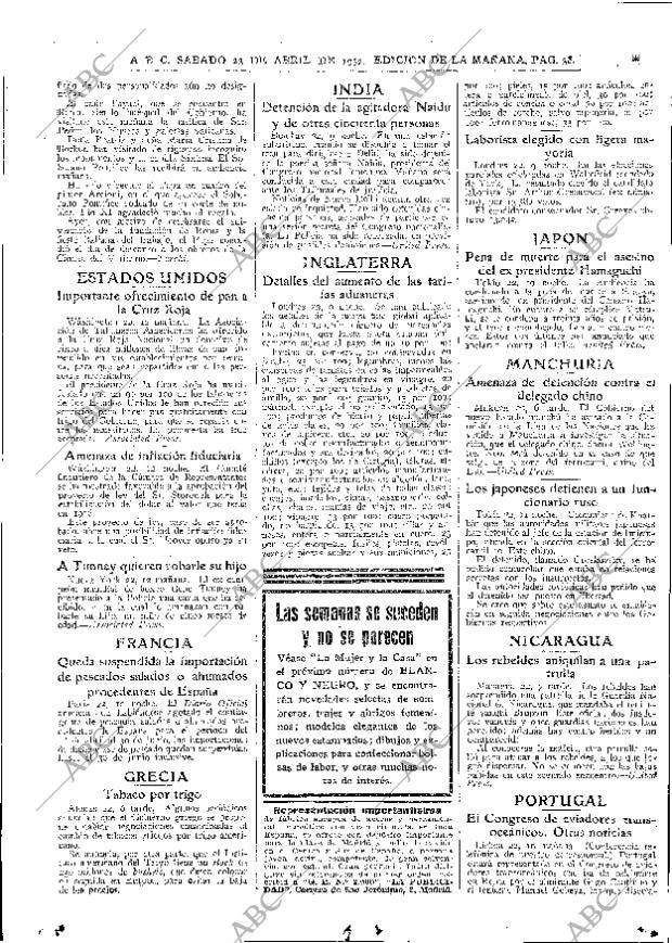 ABC MADRID 23-04-1932 página 36
