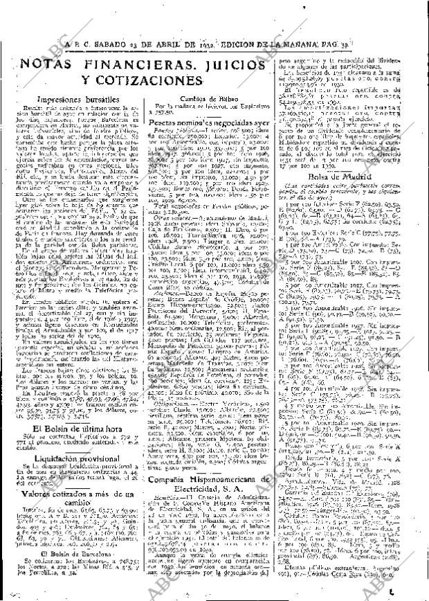 ABC MADRID 23-04-1932 página 39
