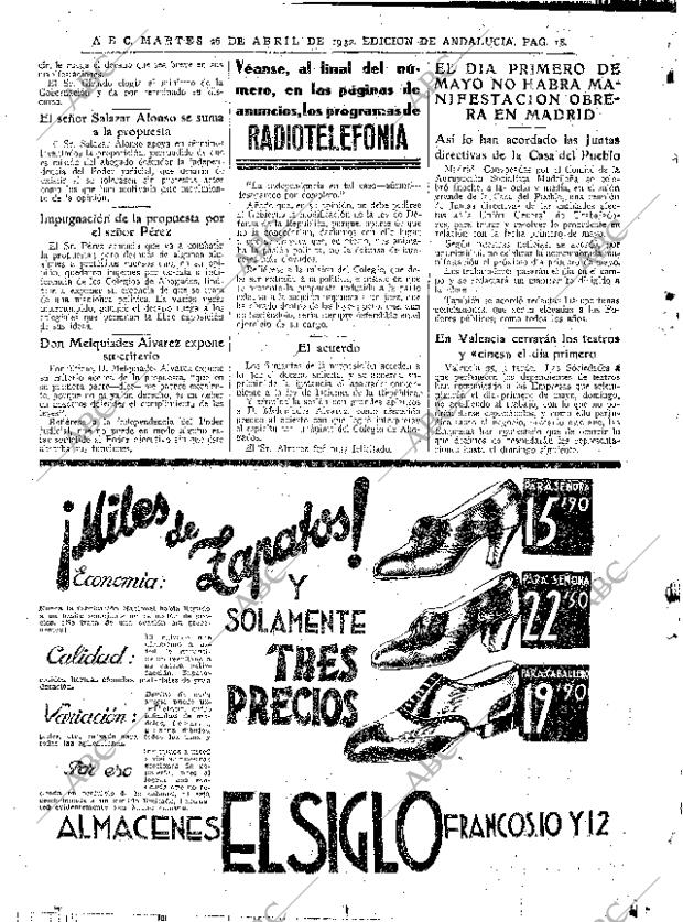 ABC SEVILLA 26-04-1932 página 18