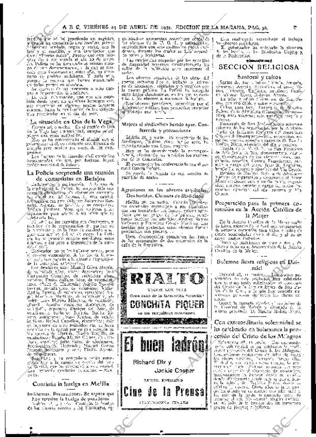 ABC MADRID 29-04-1932 página 30
