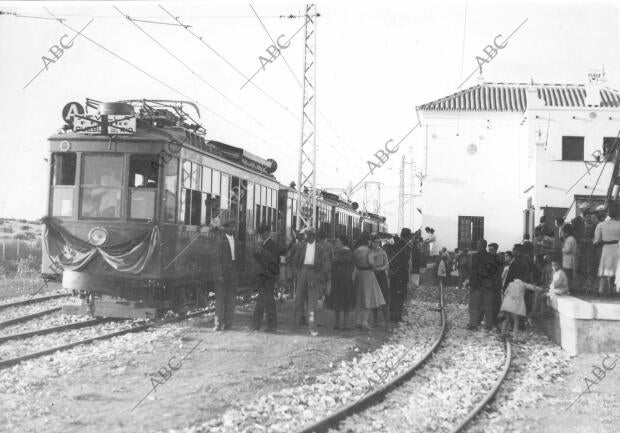 Inauguración de la línea de Tranvías A los Pueblos de Coria y Puebla del río