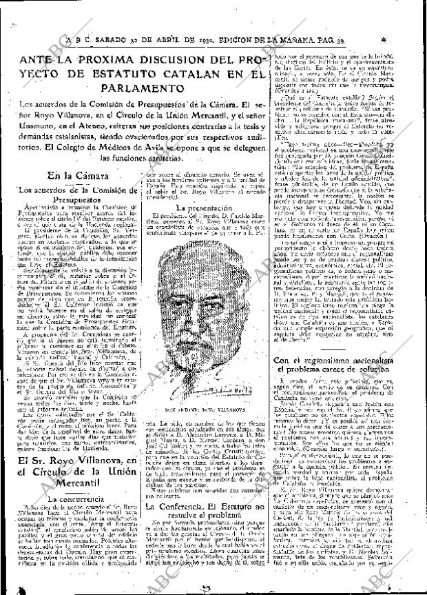 ABC MADRID 30-04-1932 página 9