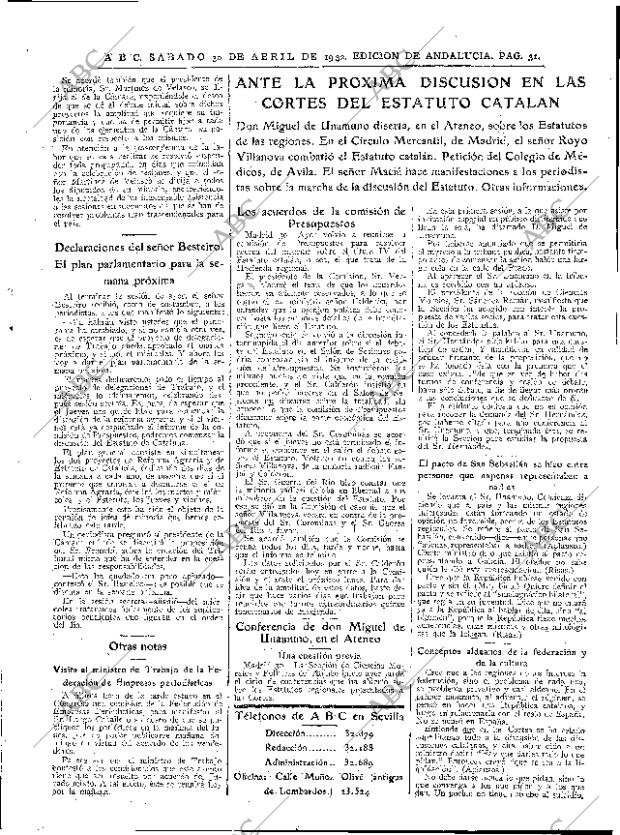 ABC SEVILLA 30-04-1932 página 31