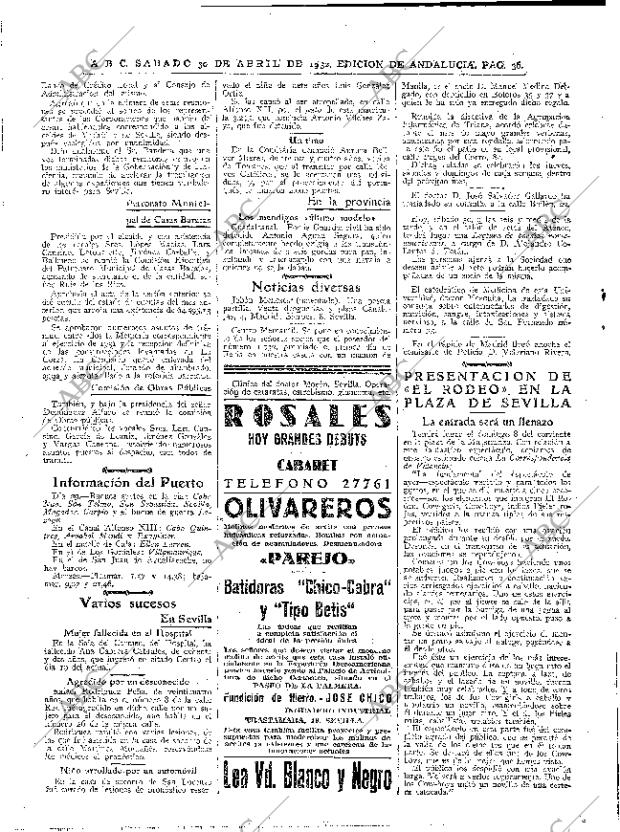 ABC SEVILLA 30-04-1932 página 36