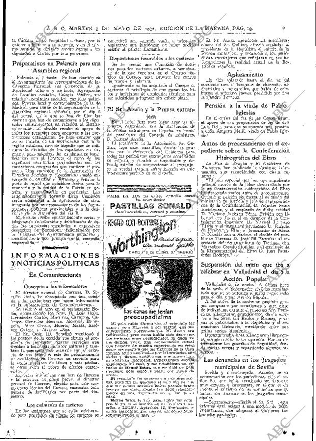 ABC MADRID 03-05-1932 página 19