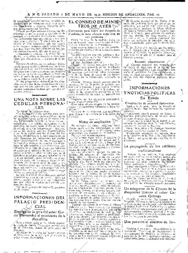 ABC SEVILLA 07-05-1932 página 22