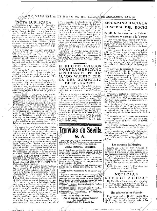 ABC SEVILLA 13-05-1932 página 30