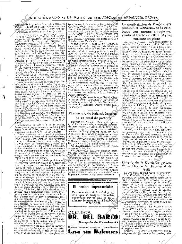 ABC SEVILLA 14-05-1932 página 17