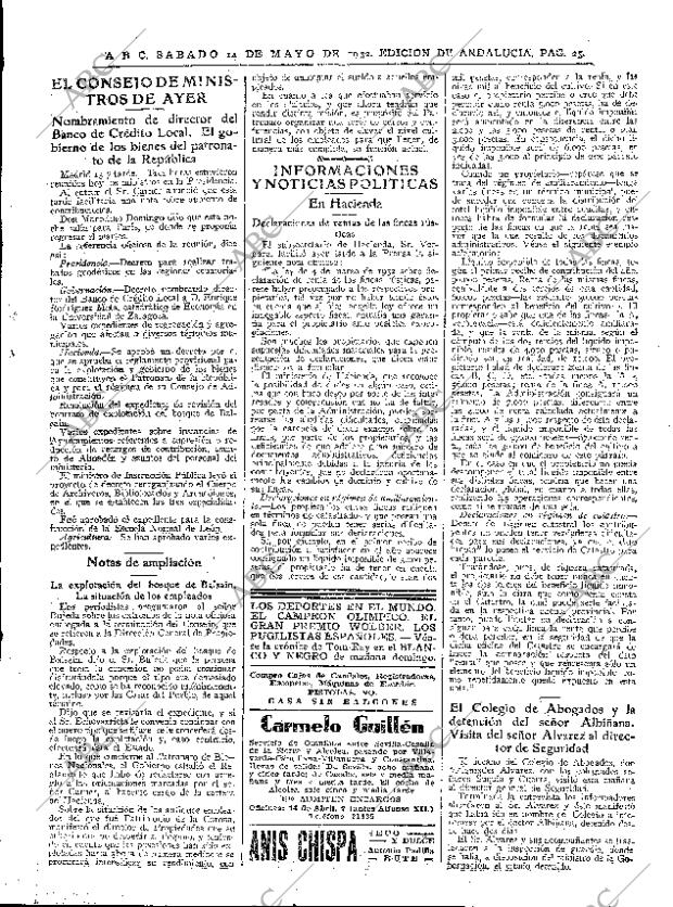ABC SEVILLA 14-05-1932 página 25