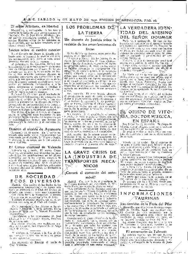 ABC SEVILLA 14-05-1932 página 26