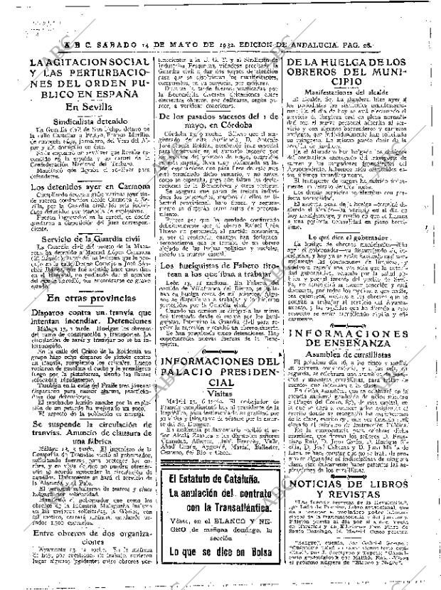 ABC SEVILLA 14-05-1932 página 28