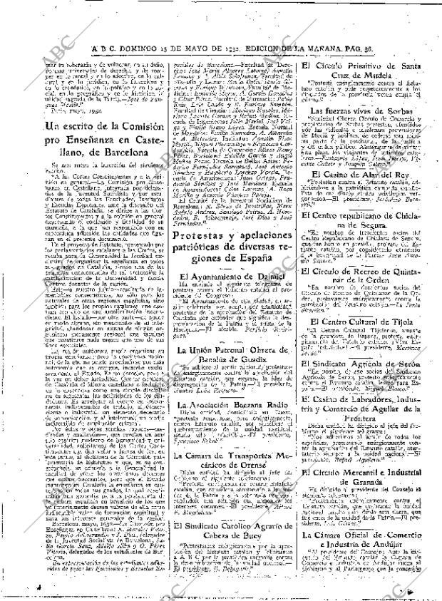 ABC MADRID 15-05-1932 página 36