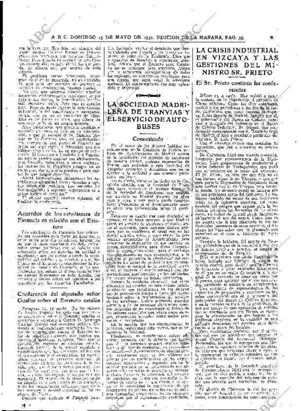 ABC MADRID 15-05-1932 página 39