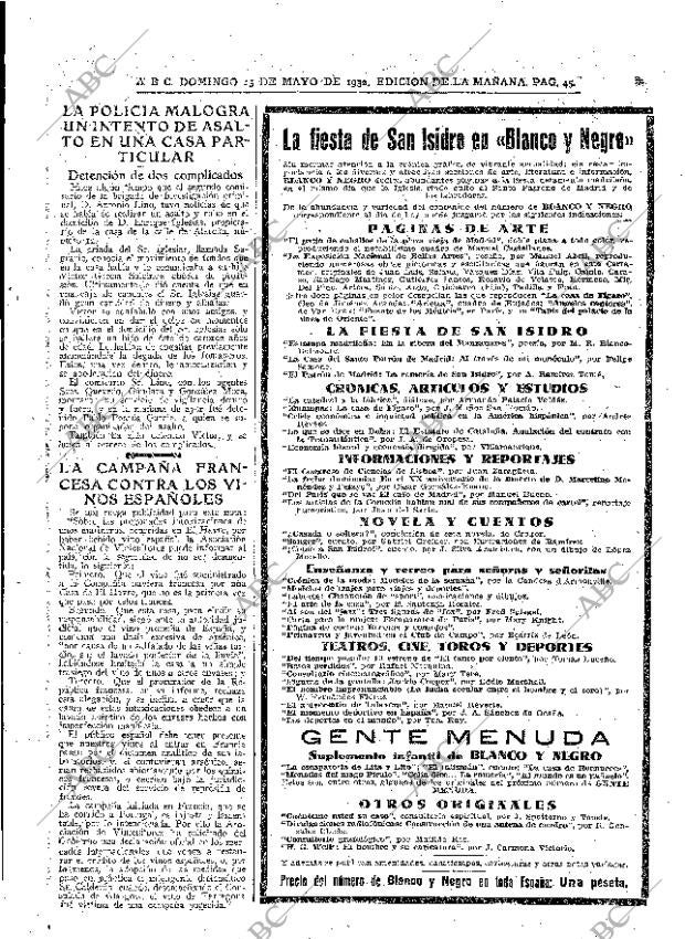 ABC MADRID 15-05-1932 página 45