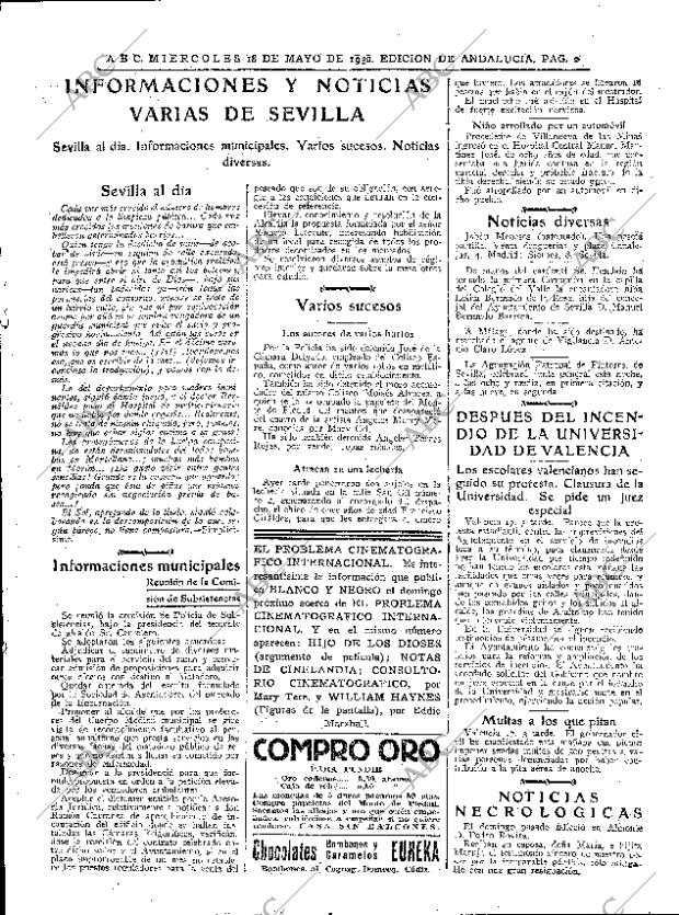 ABC SEVILLA 18-05-1932 página 23