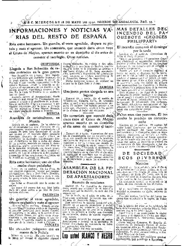 ABC SEVILLA 18-05-1932 página 35