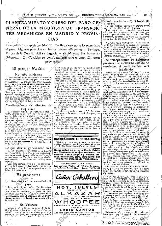 ABC MADRID 19-05-1932 página 21