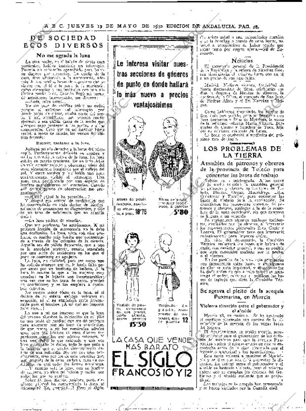 ABC SEVILLA 19-05-1932 página 28