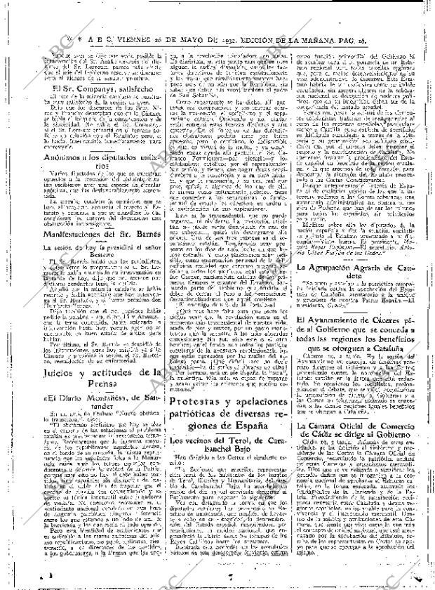 ABC MADRID 20-05-1932 página 16