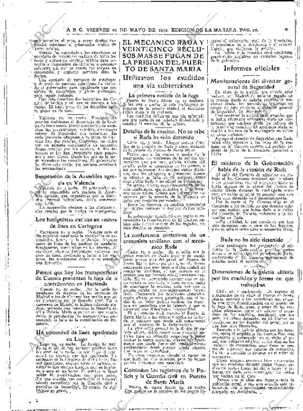 ABC MADRID 20-05-1932 página 20