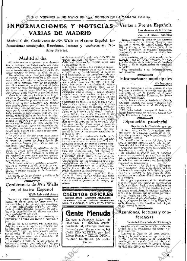 ABC MADRID 20-05-1932 página 29