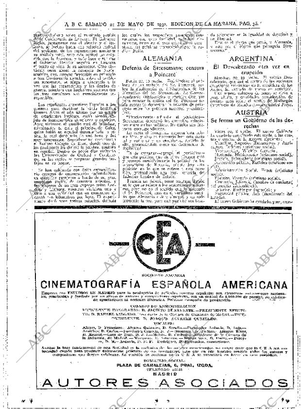 ABC MADRID 21-05-1932 página 36