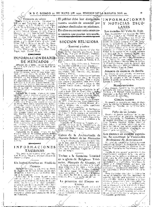 ABC MADRID 21-05-1932 página 40