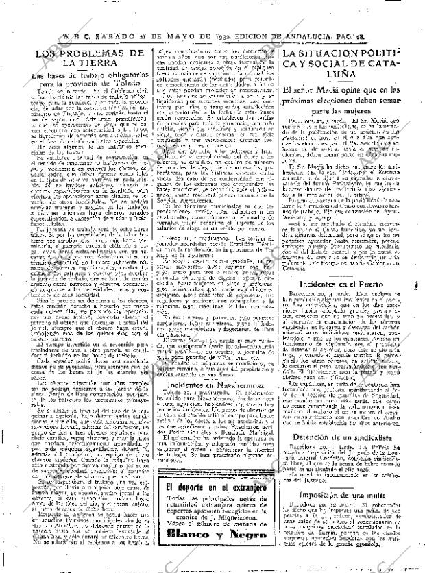 ABC SEVILLA 21-05-1932 página 28