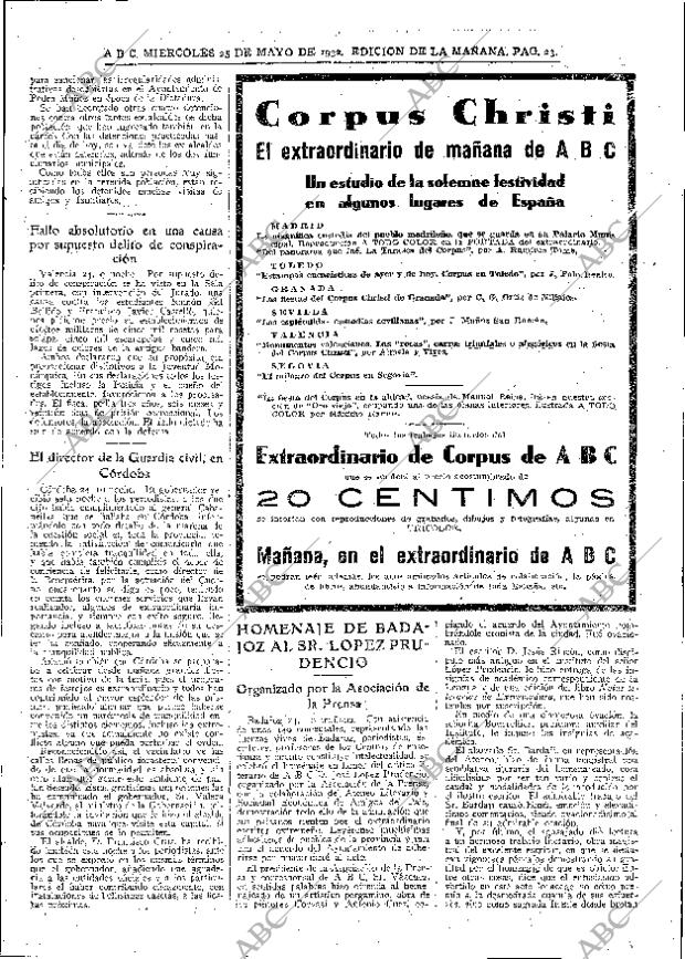 ABC MADRID 25-05-1932 página 23