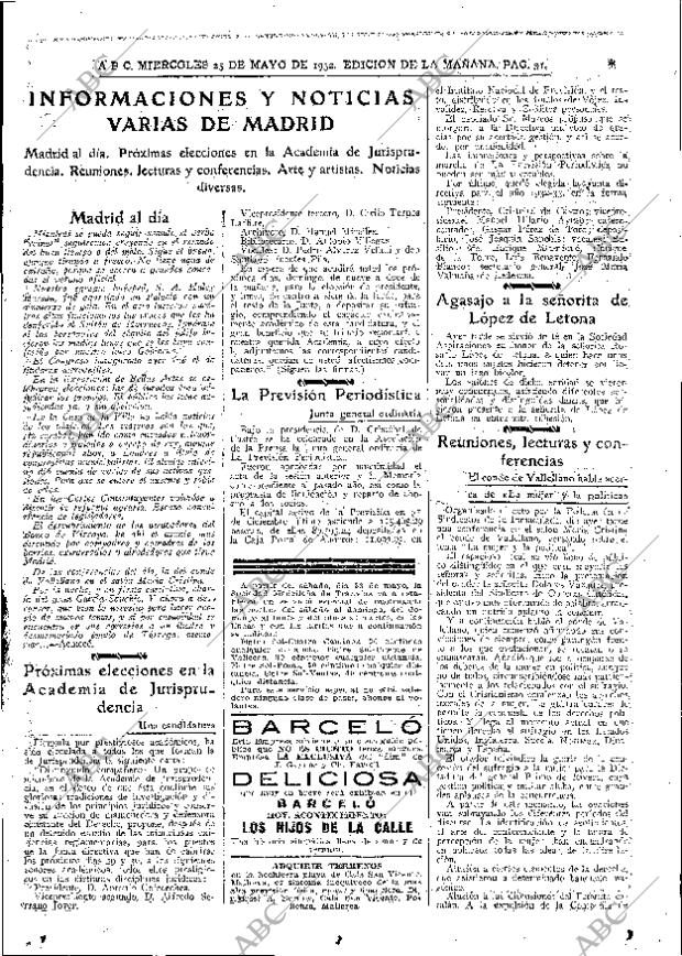 ABC MADRID 25-05-1932 página 31