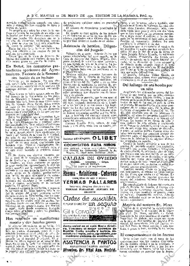 ABC MADRID 31-05-1932 página 23