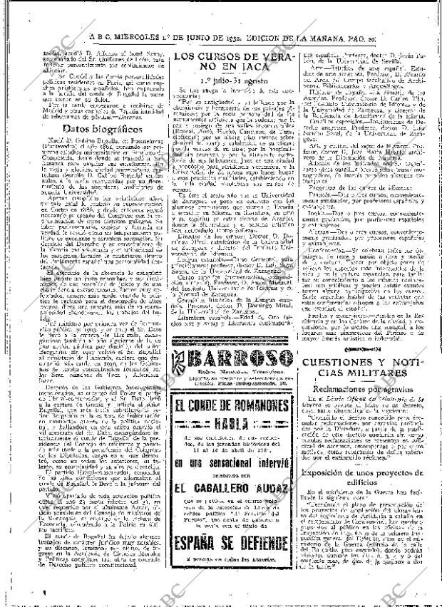 ABC MADRID 01-06-1932 página 20