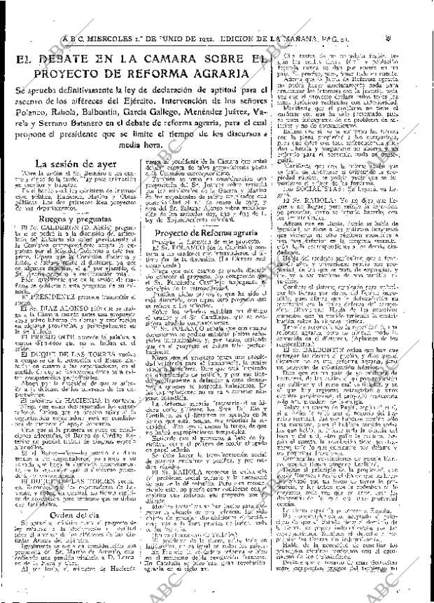 ABC MADRID 01-06-1932 página 21