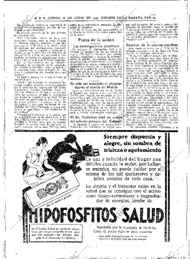 ABC MADRID 16-06-1932 página 22