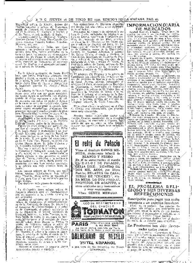 ABC MADRID 16-06-1932 página 28