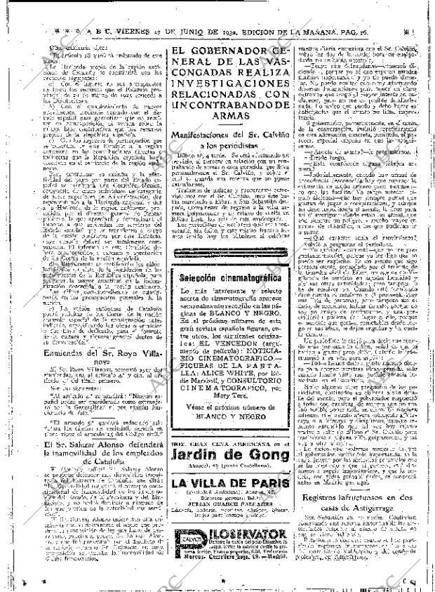 ABC MADRID 17-06-1932 página 16