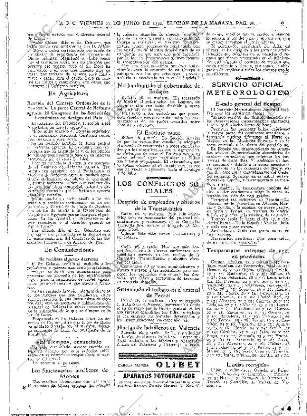 ABC MADRID 17-06-1932 página 18