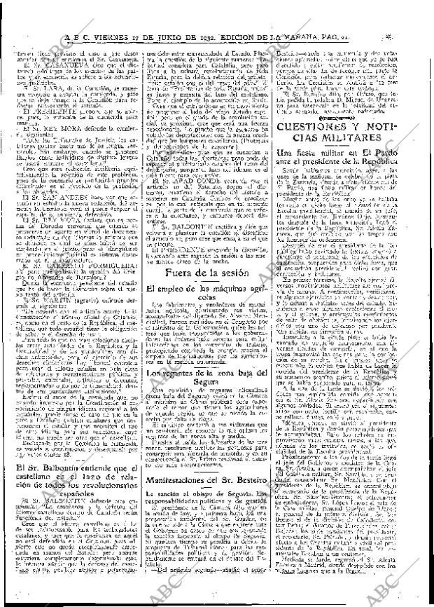 ABC MADRID 17-06-1932 página 21