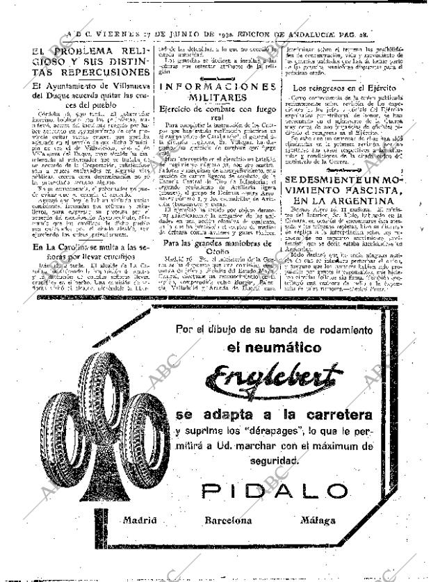 ABC SEVILLA 17-06-1932 página 28