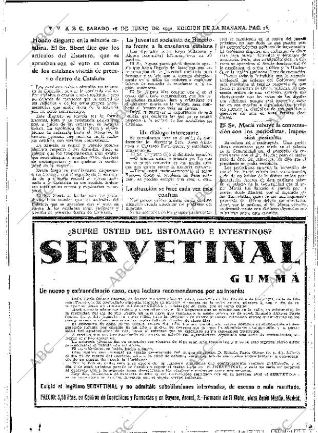 ABC MADRID 18-06-1932 página 16