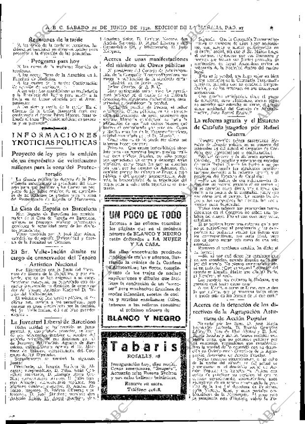 ABC MADRID 18-06-1932 página 27