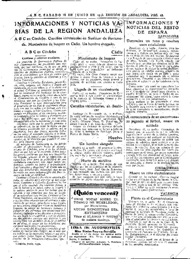 ABC SEVILLA 18-06-1932 página 27