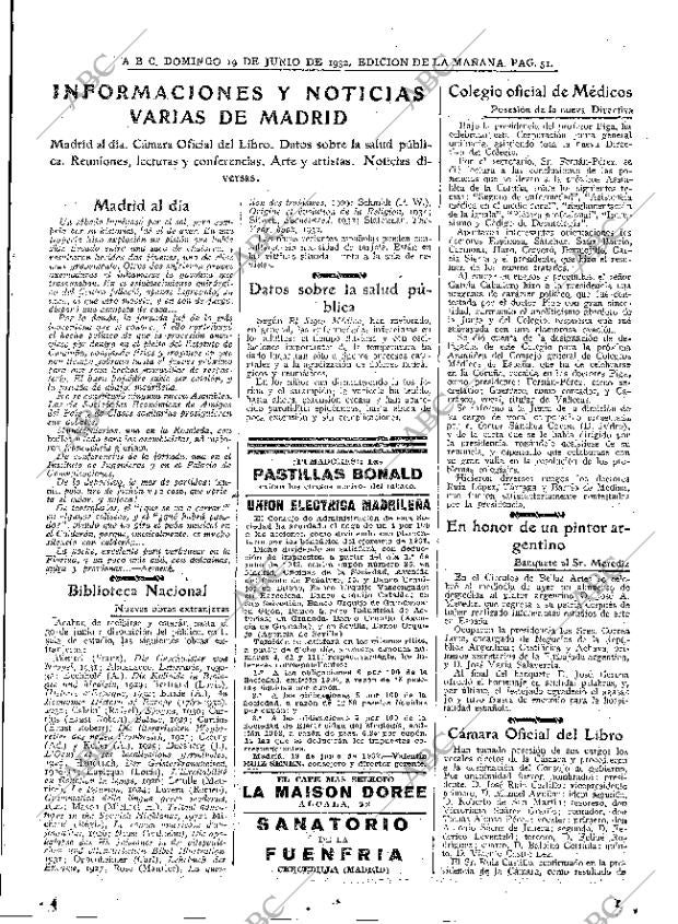 ABC MADRID 19-06-1932 página 51