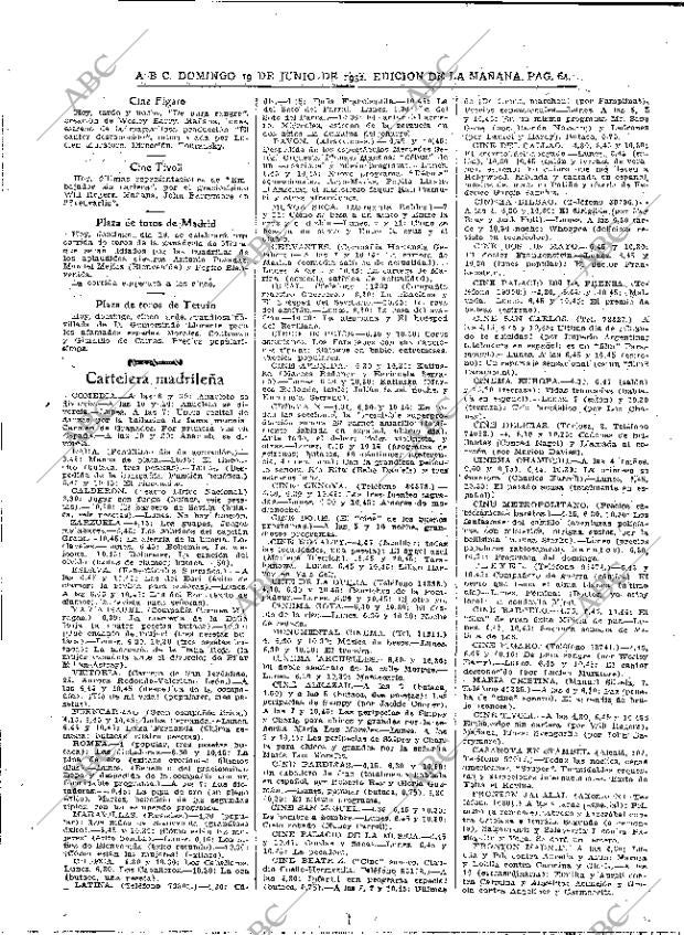 ABC MADRID 19-06-1932 página 64
