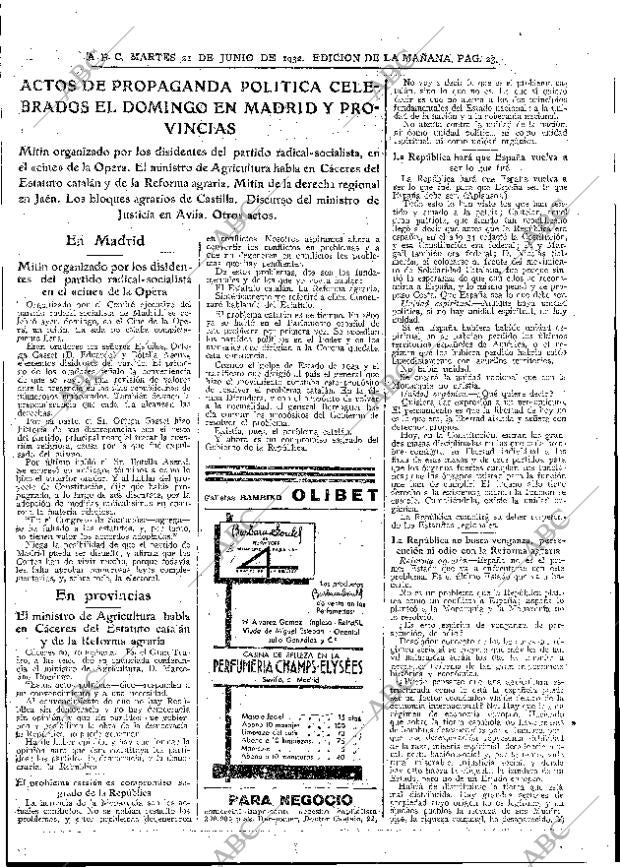 ABC MADRID 21-06-1932 página 23