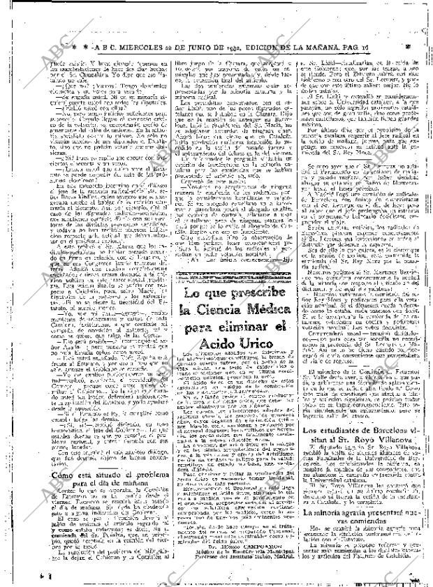 ABC MADRID 22-06-1932 página 16