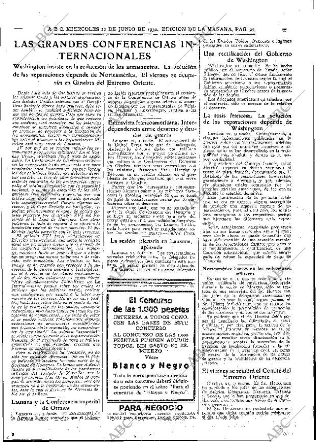 ABC MADRID 22-06-1932 página 27